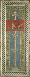 Candelabra with ornamental motif